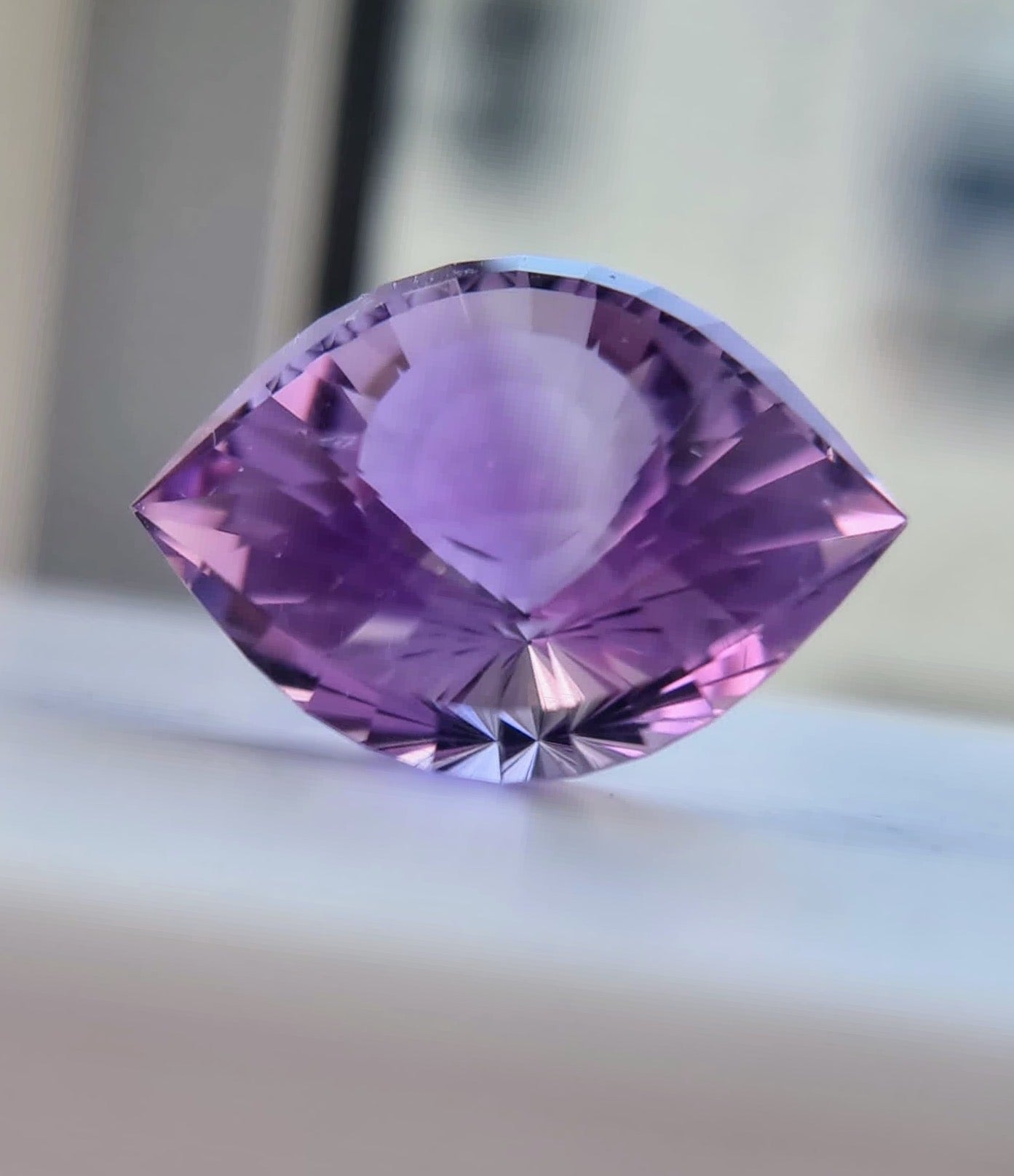 46ct Natural Purple Amethyst Cleopatra Eye