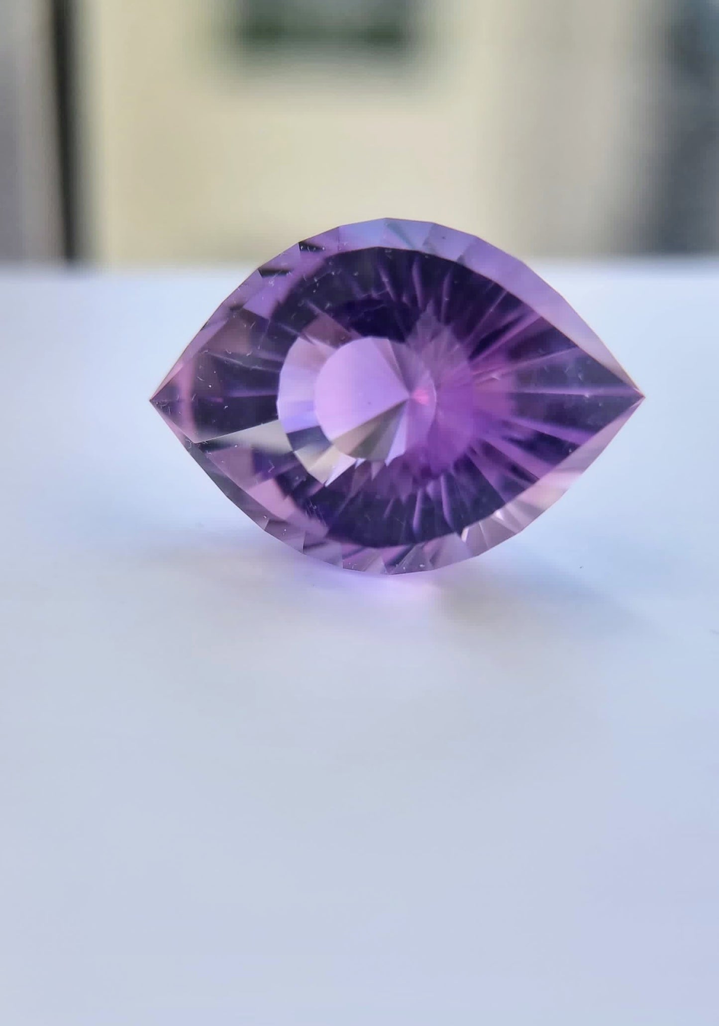 46ct Natural Purple Amethyst Cleopatra Eye