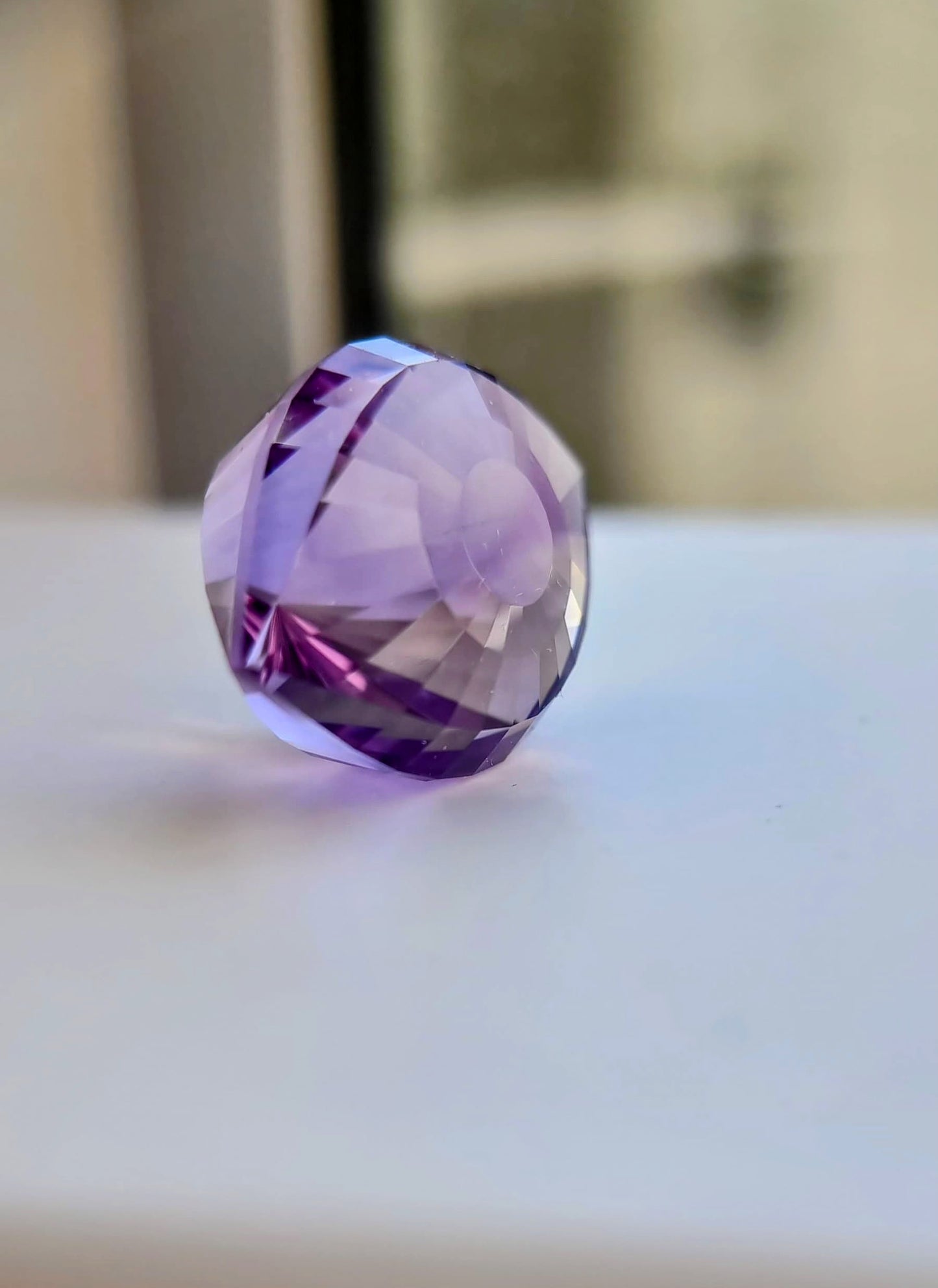 46ct Natural Purple Amethyst Cleopatra Eye