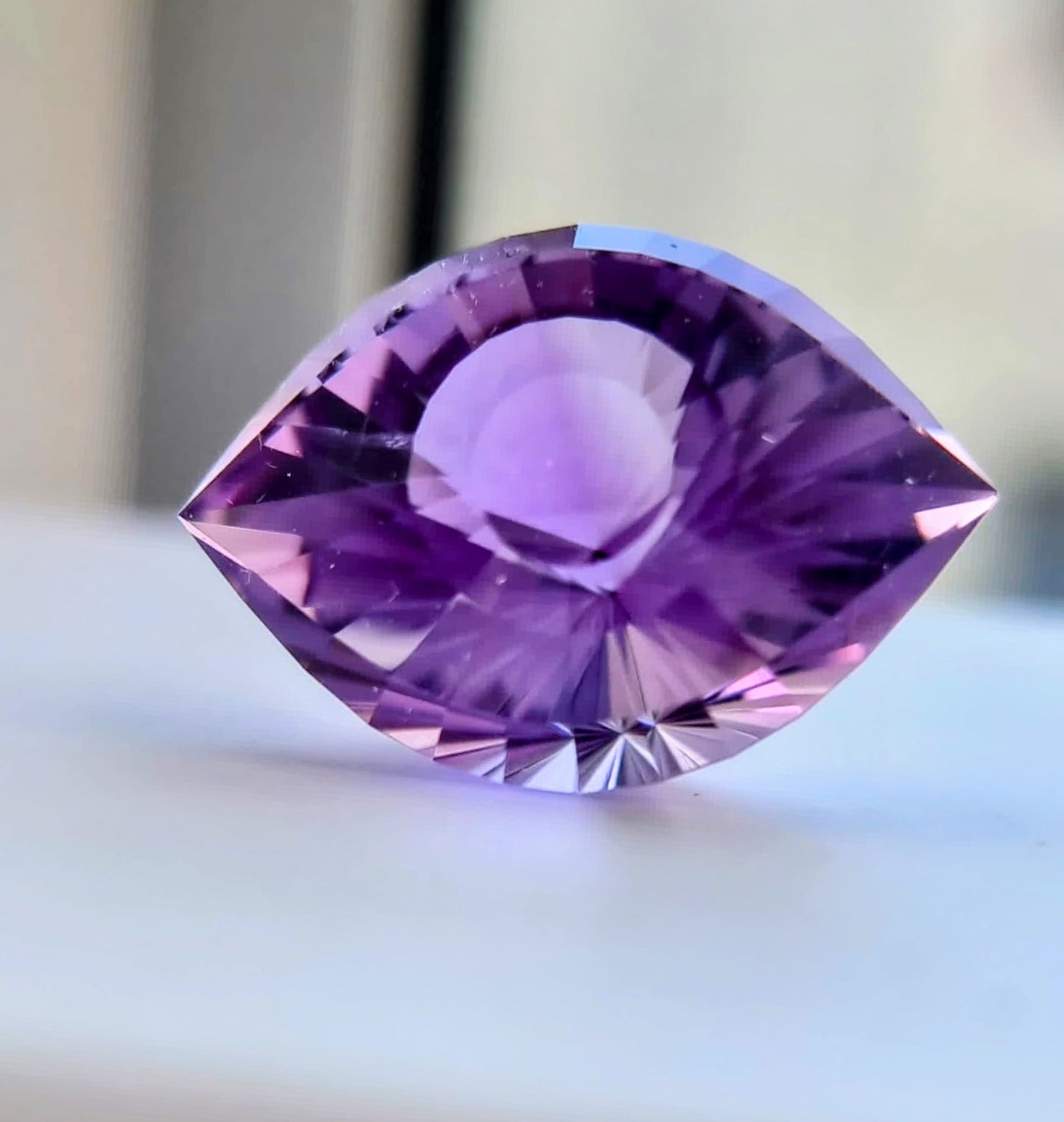 46ct Natural Purple Amethyst Cleopatra Eye
