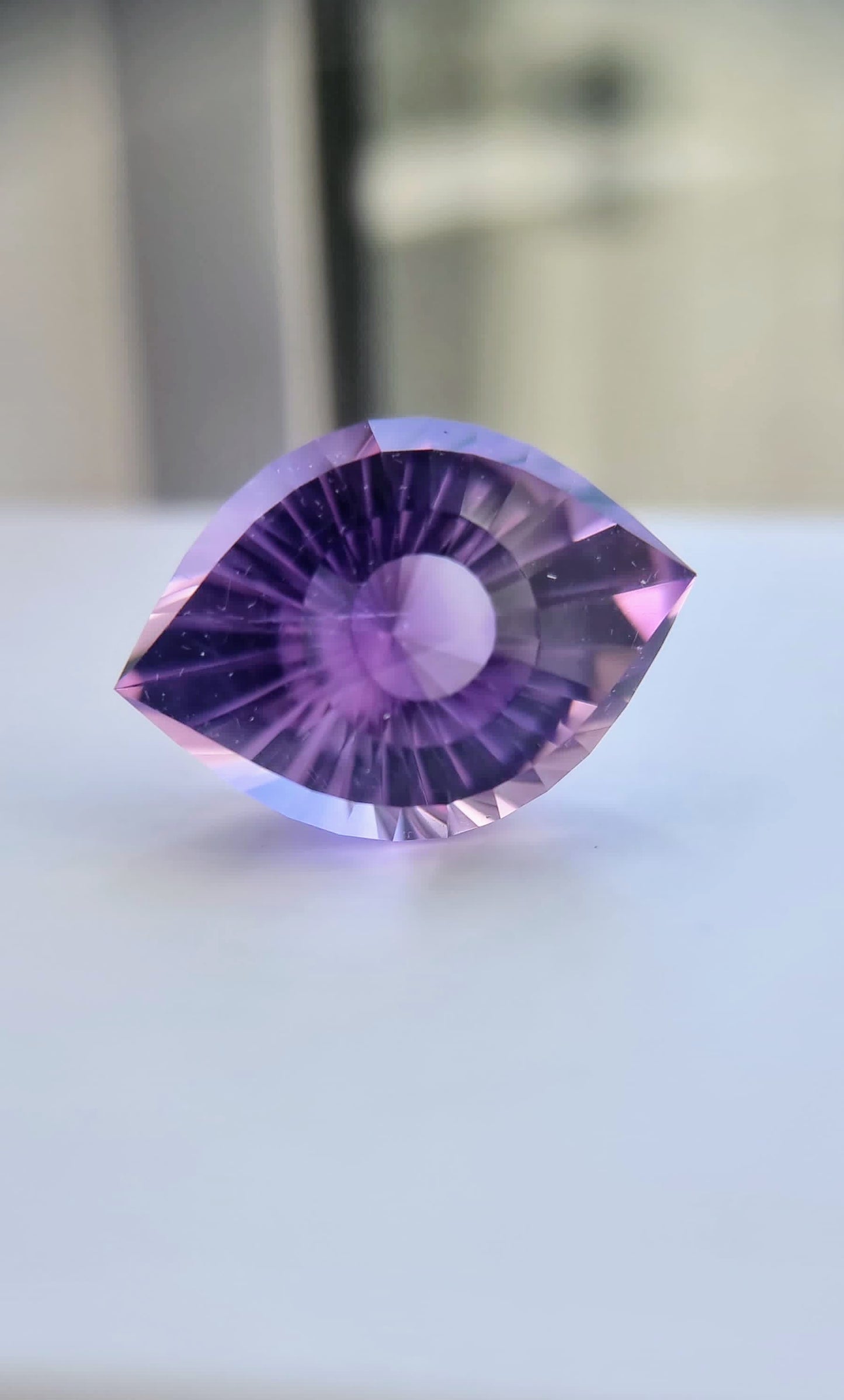 46ct Natural Purple Amethyst Cleopatra Eye