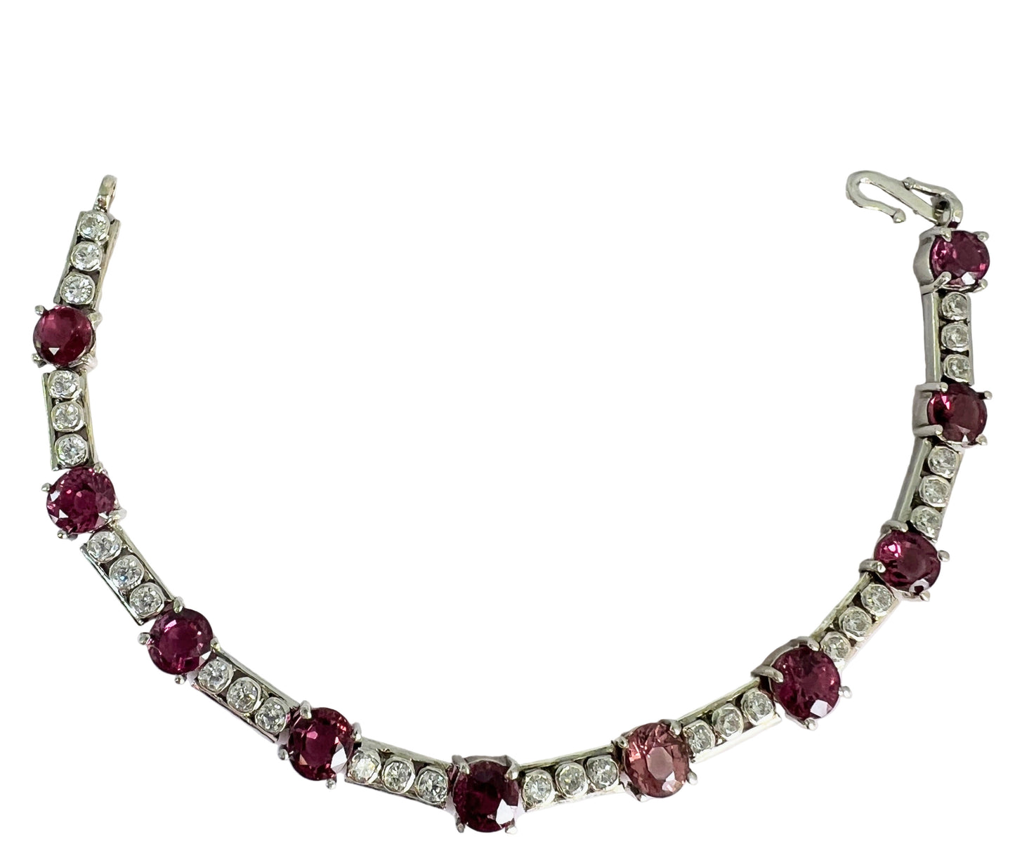 7.5ctw Natural Pink Tourmaline Tennis Bracelet - Hanna Boya