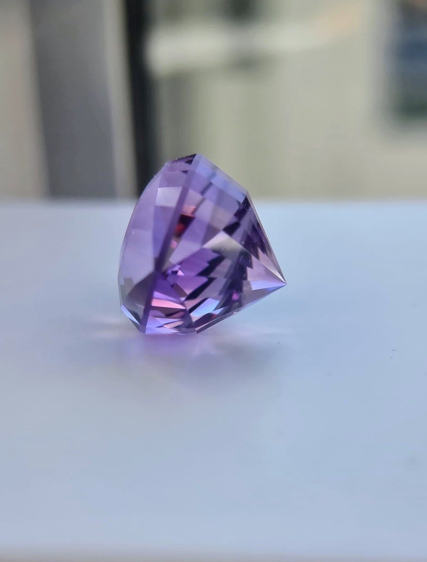 46ct Natural Purple Amethyst Cleopatra Eye
