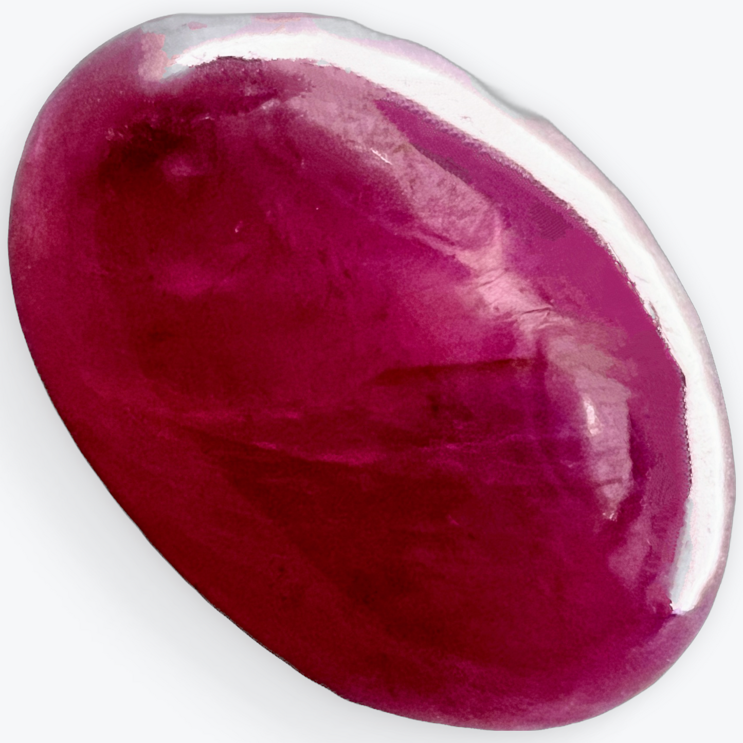 3.24ct Cabochon Cut 100% Natural Red Ruby Loose Gemstone