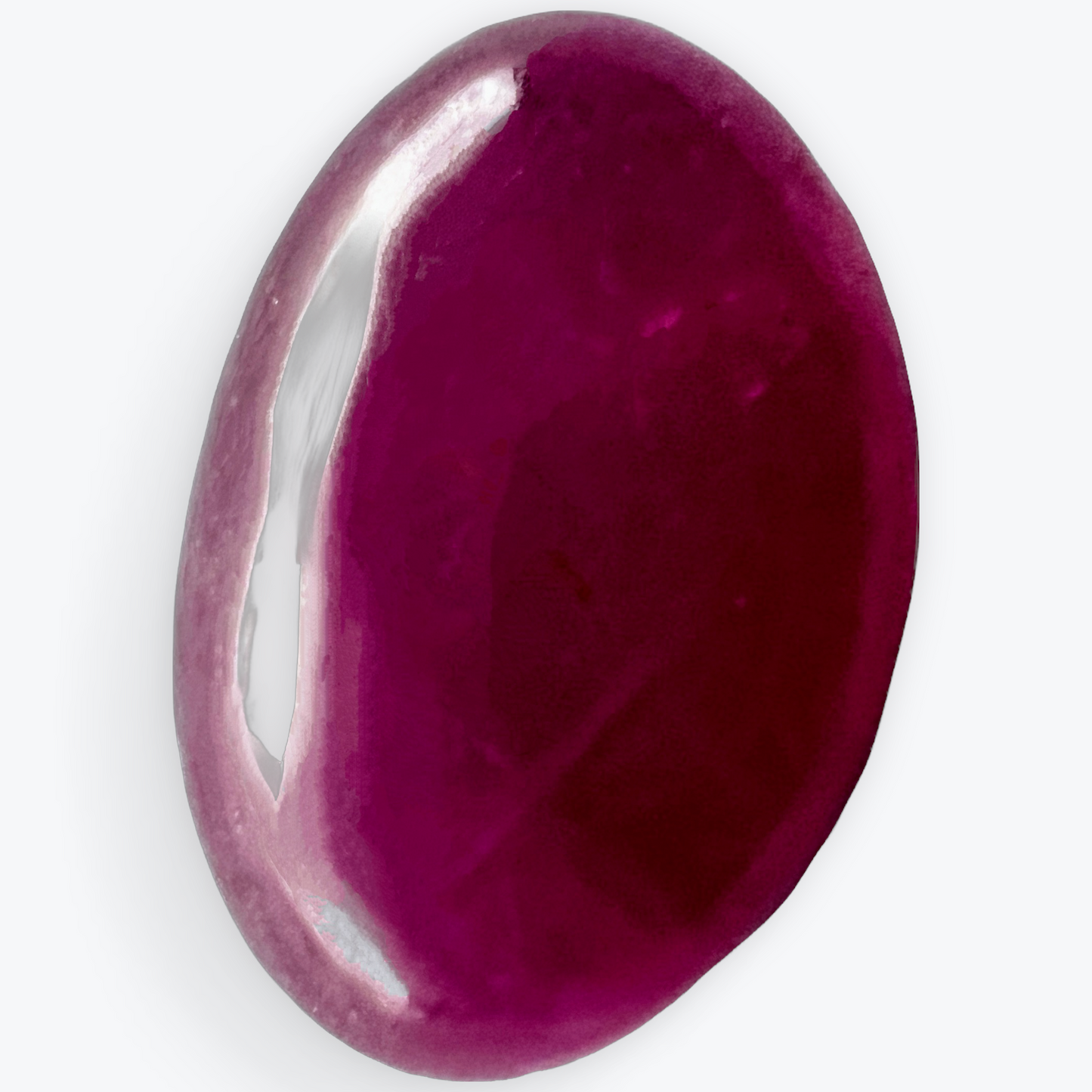 3.24ct Cabochon Cut 100% Natural Red Ruby Loose Gemstone