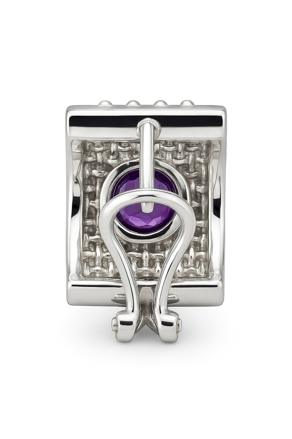 Handmade BENYA Amethyst Lever-Back Earrings