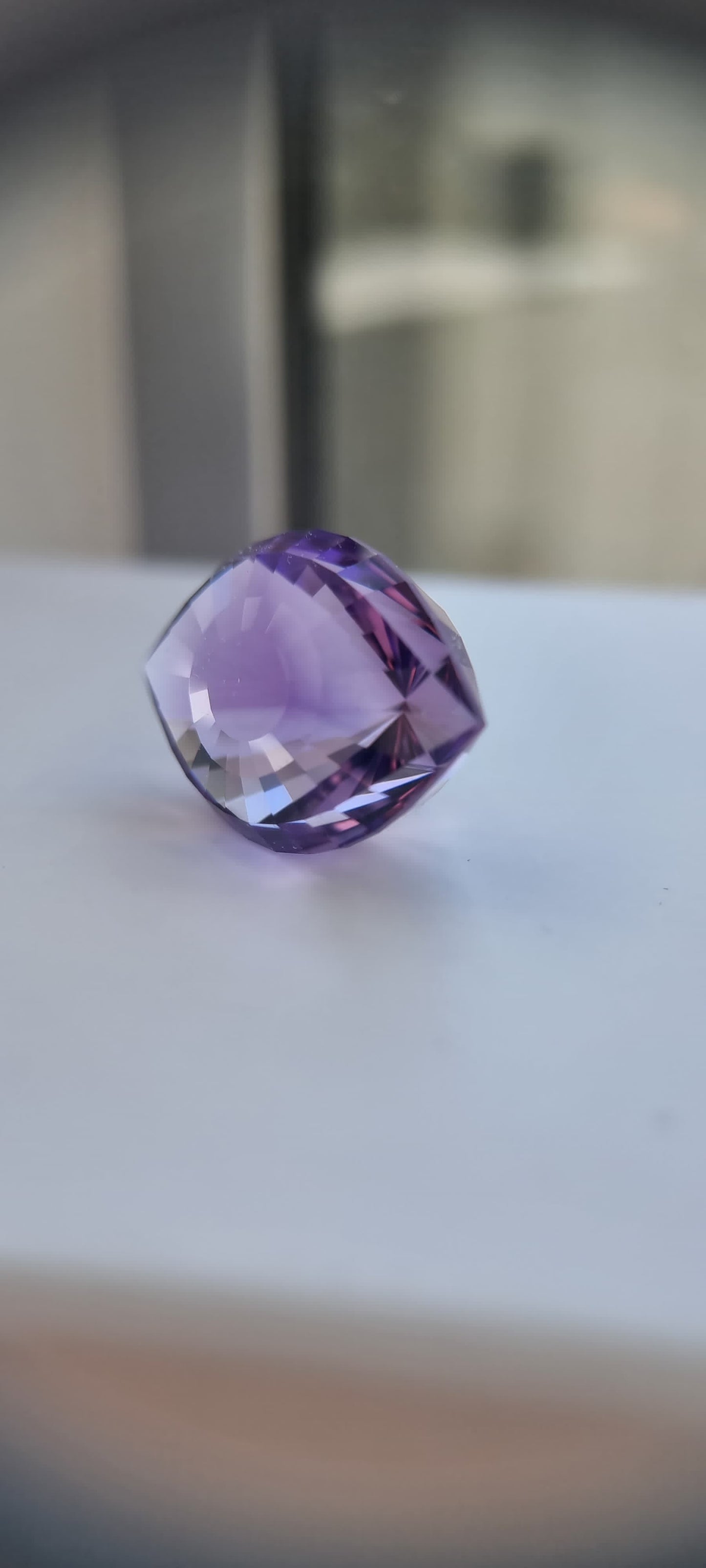 46ct Natural Purple Amethyst Cleopatra Eye