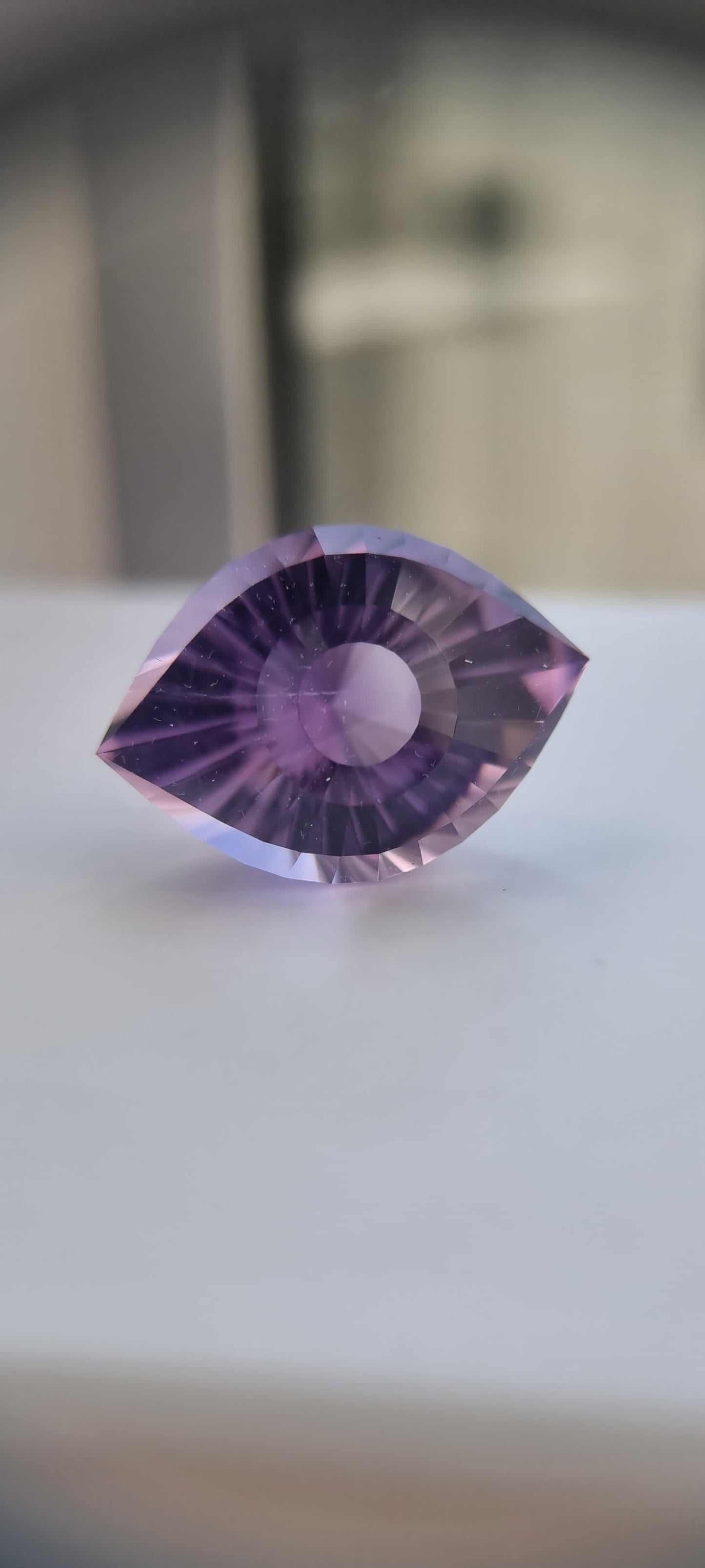 46ct Natural Purple Amethyst Cleopatra Eye