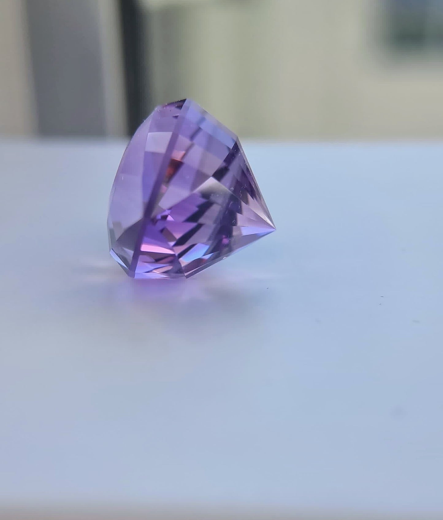 46ct Natural Purple Amethyst Cleopatra Eye