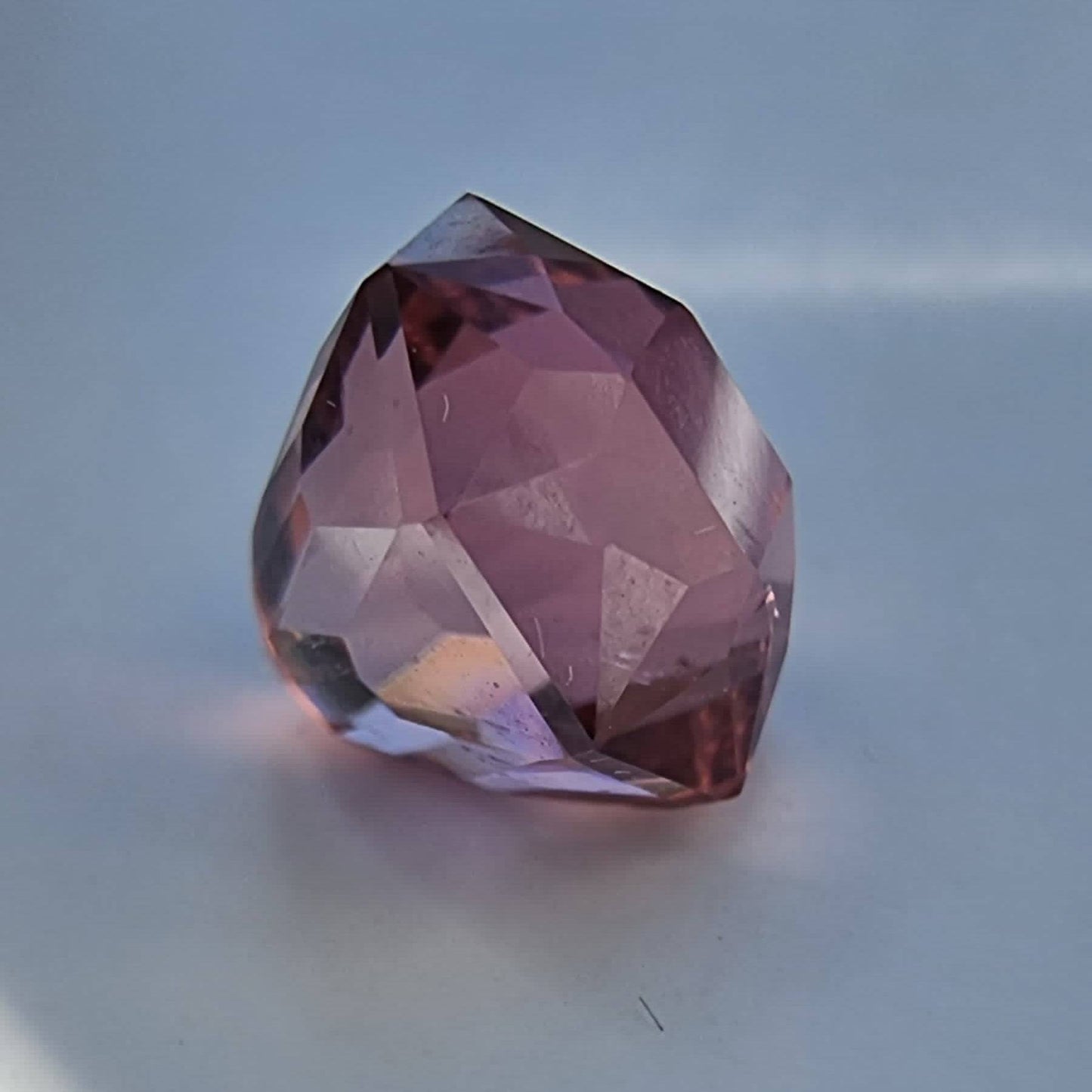 5.28ct octagonal pink tourmaline gemstone with a stunning natural color. A high-quality loose gemstone for jewelry designers and collectors.