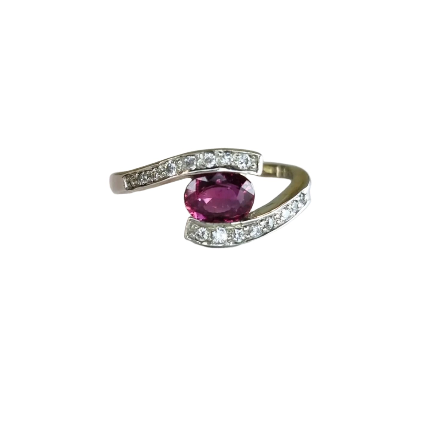 1ct Oval Natural Pink Sapphire ring - Hanna Boya