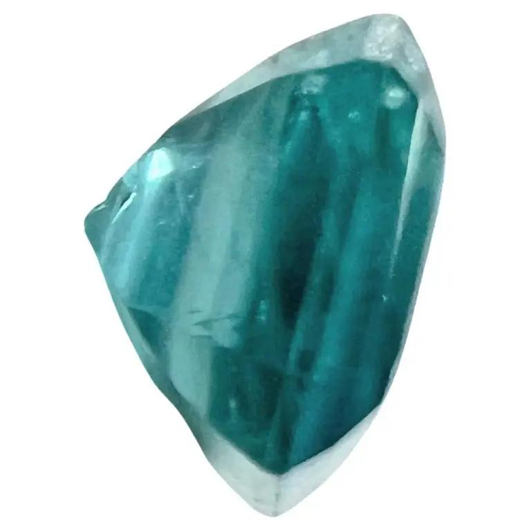 3.05ct Non-Oil Natural Blue Green Emerald Gemstone - Hanna Boya
