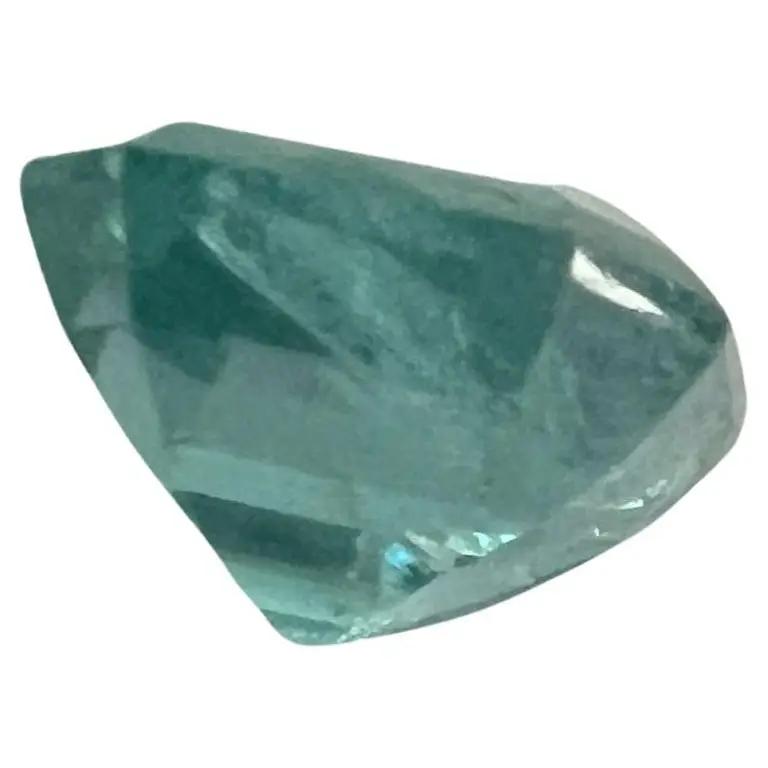 3.05ct Non-Oil Natural Blue Green Emerald Gemstone - Hanna Boya