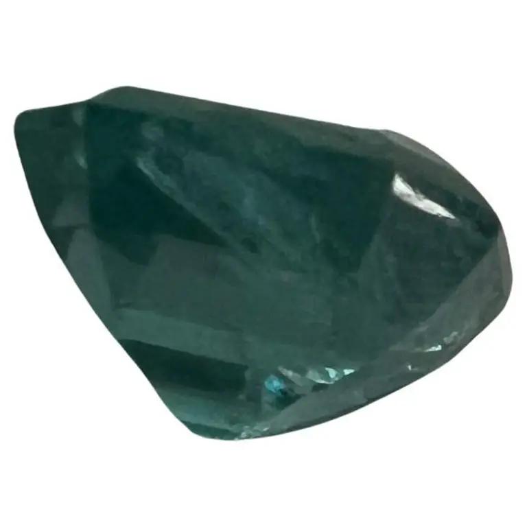 3.05ct Non-Oil Natural Blue Green Emerald Gemstone - Hanna Boya