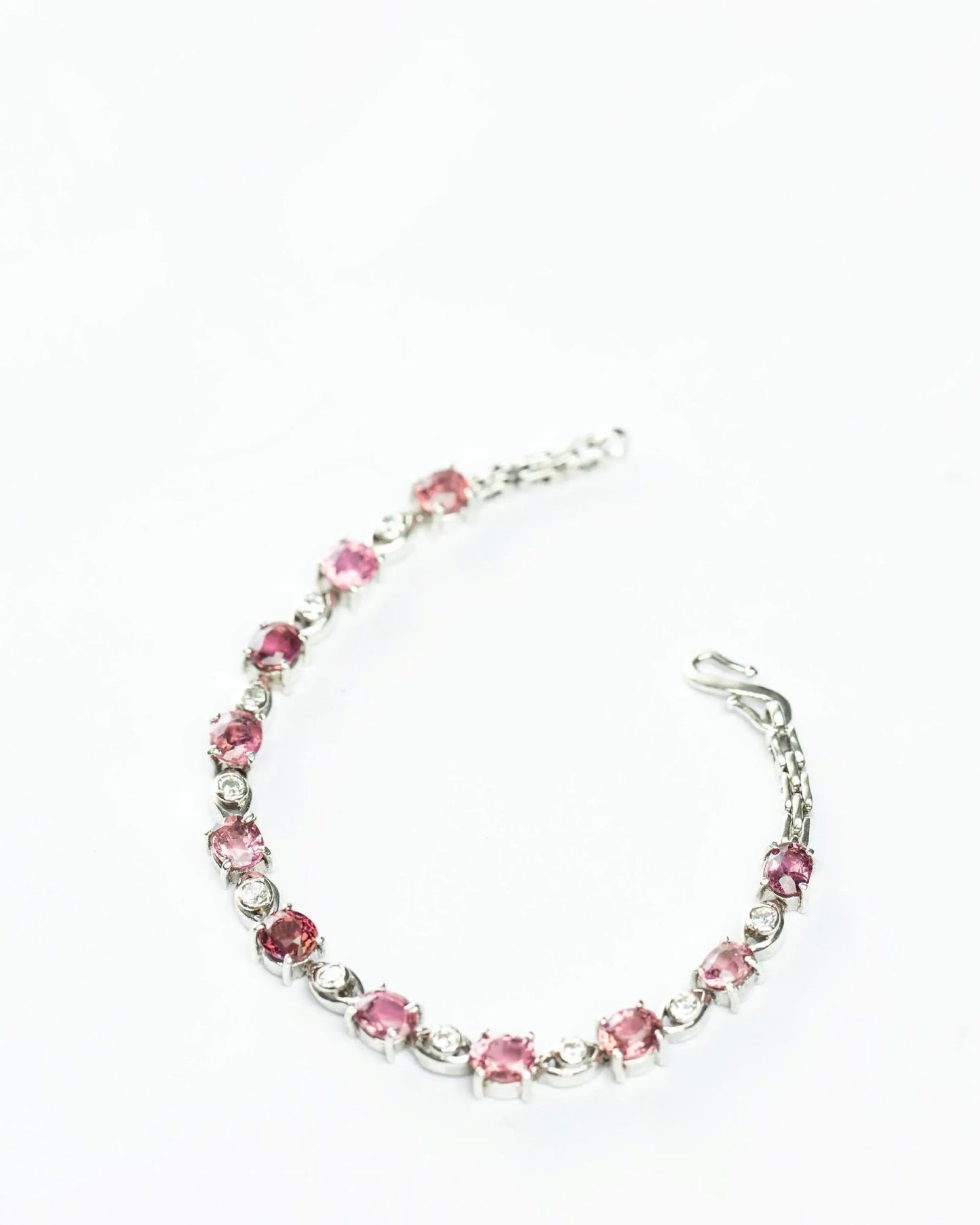 5.5ctw Pink Tourmaline Tennis Bracelet - Hanna Boya