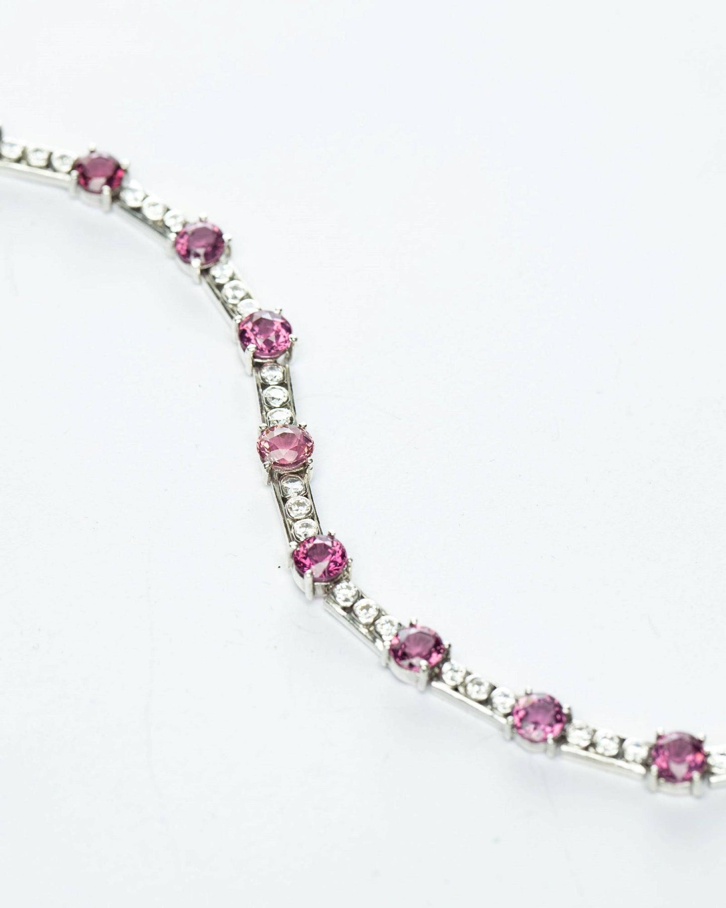 7.5ctw Natural Pink Tourmaline Tennis Bracelet - Hanna Boya