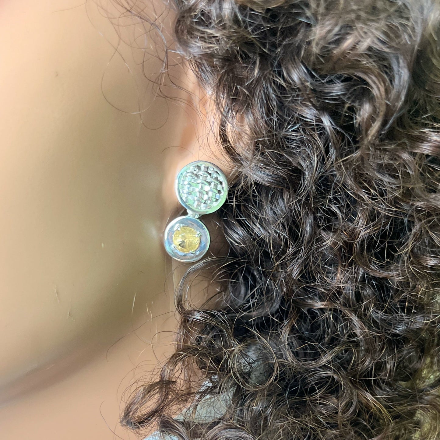 Handcrafted LEBONE Citrine Drop Earrings - Hanna Boya