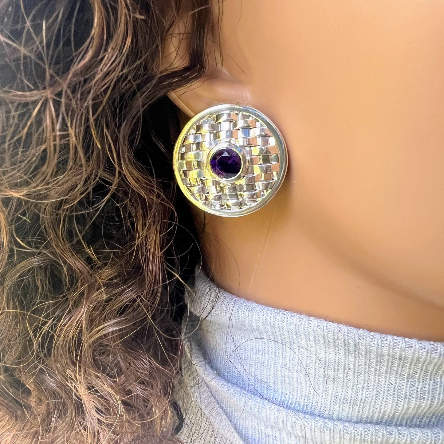 NYAKALLO Basket Stud Earrings - Hanna Boya
