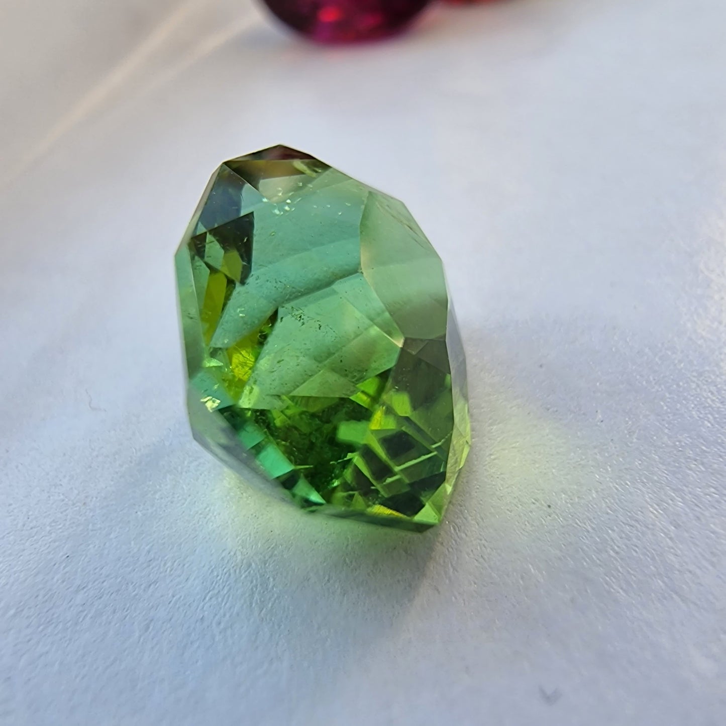 13.7ct Oval Mint Green Tourmaline Gemstone - Hanna Boya