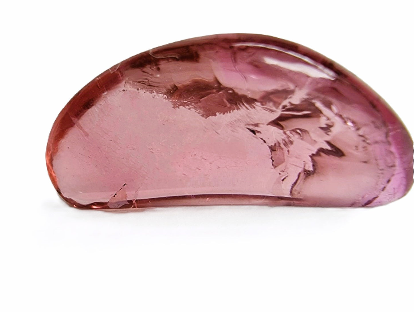 14.04ct Cabochon Reddish Pink Rubellite Loose Gemstone - Hanna Boya