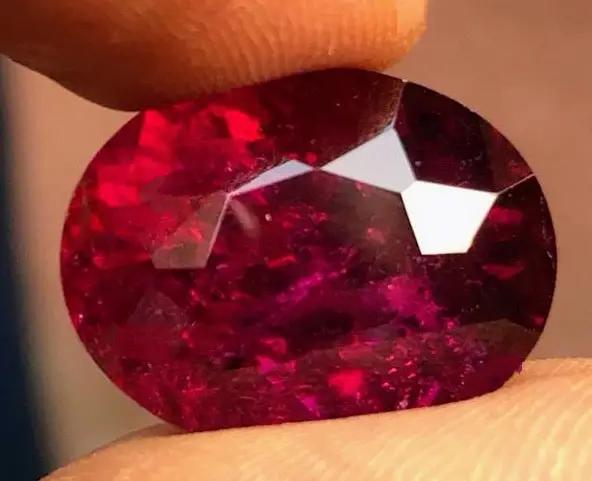 18.14ct Oval Intense Purple Red Rubellite Loose Gemstone