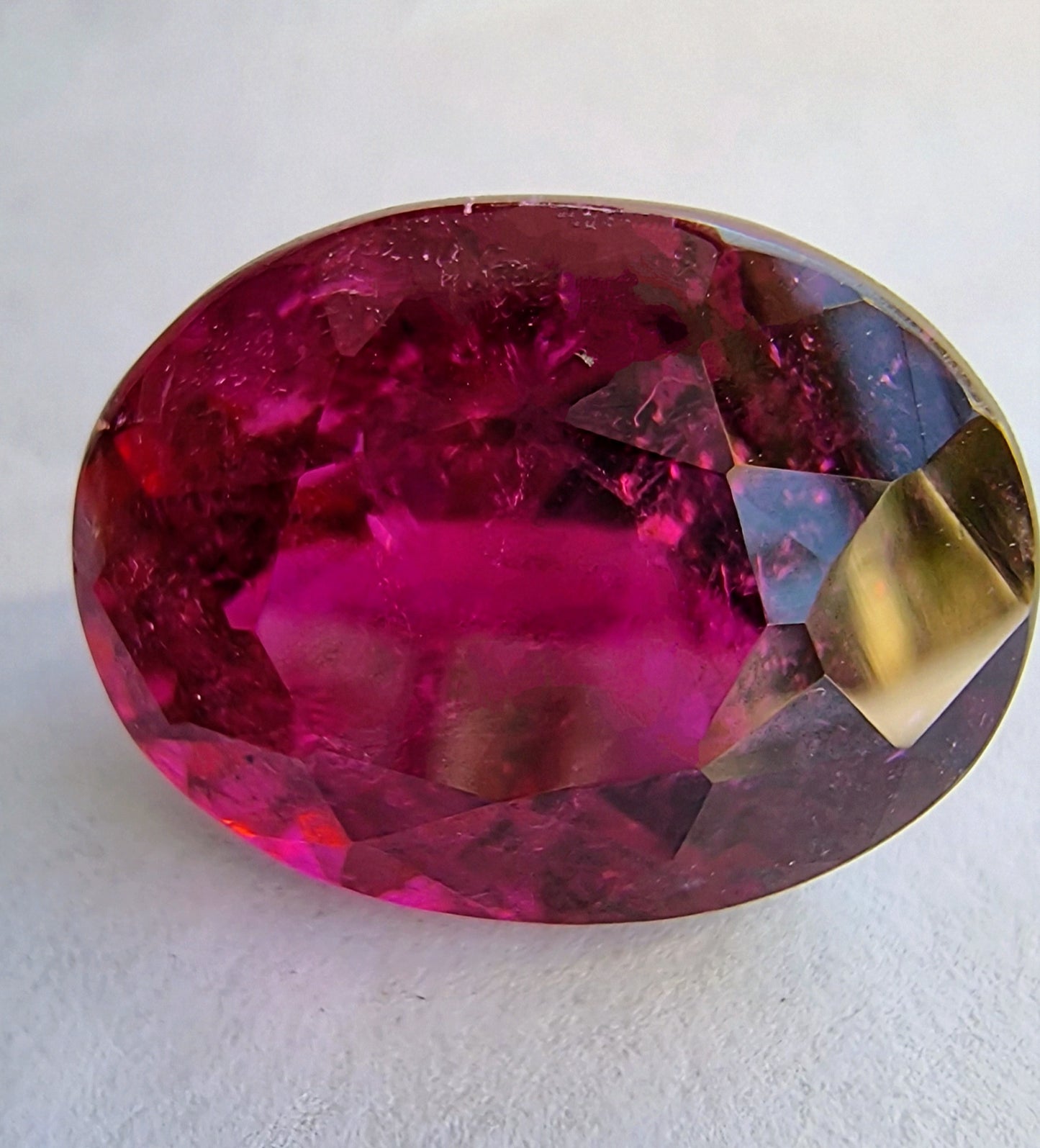 18.14ct Oval Intense Purple Red Rubellite Loose Gemstone - Hanna Boya