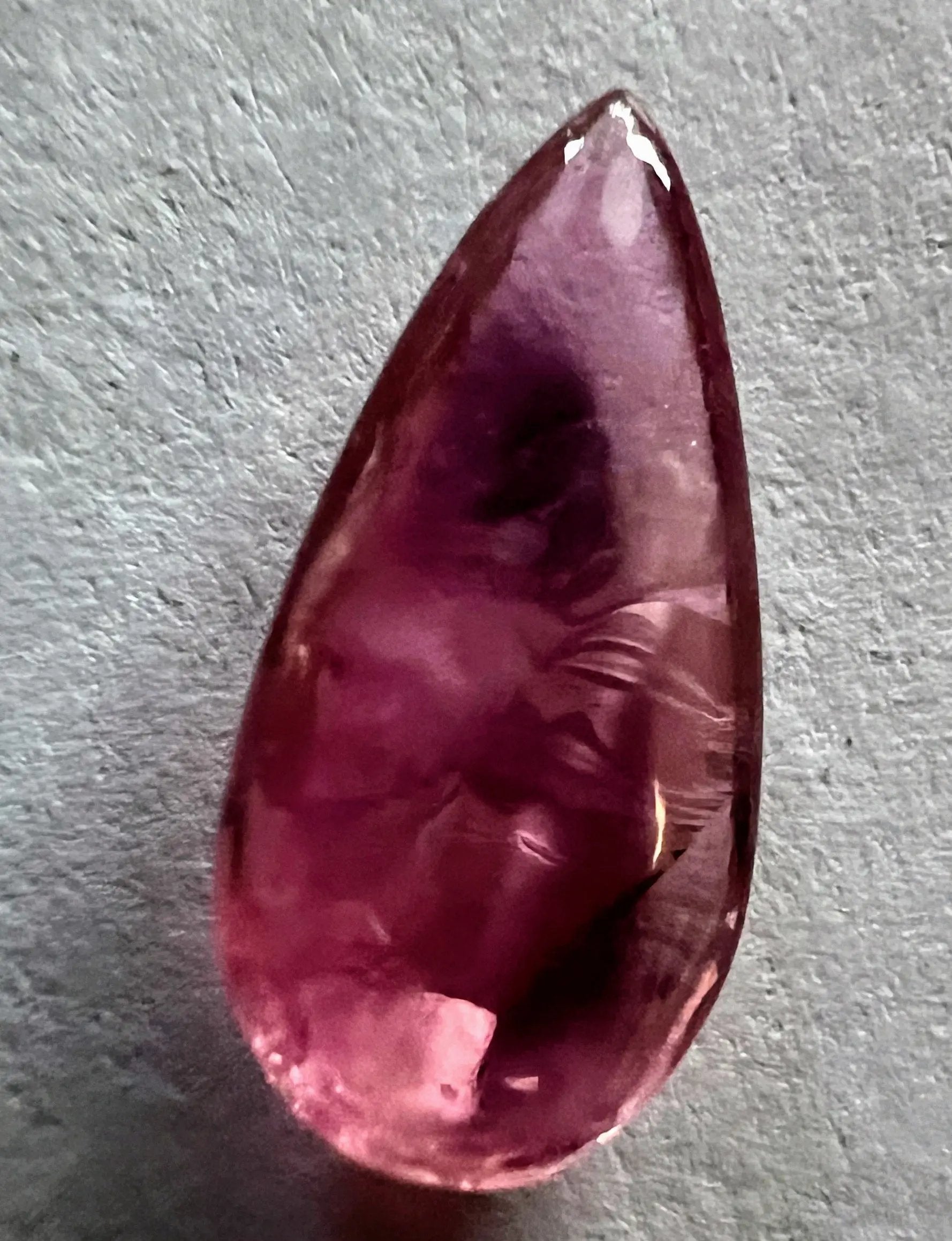 3.73ct Pear Red Rubellite Tourmaline Gemstone at Hannaboya