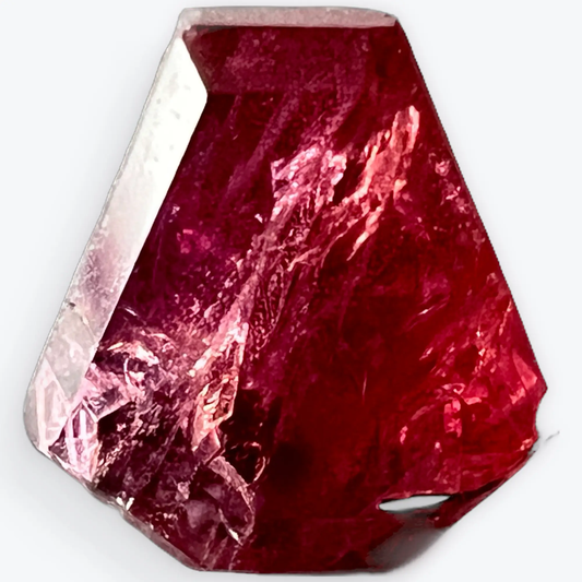 .90ct Custom Cut Fiery Red Rubellite Tourmaline Gemstone