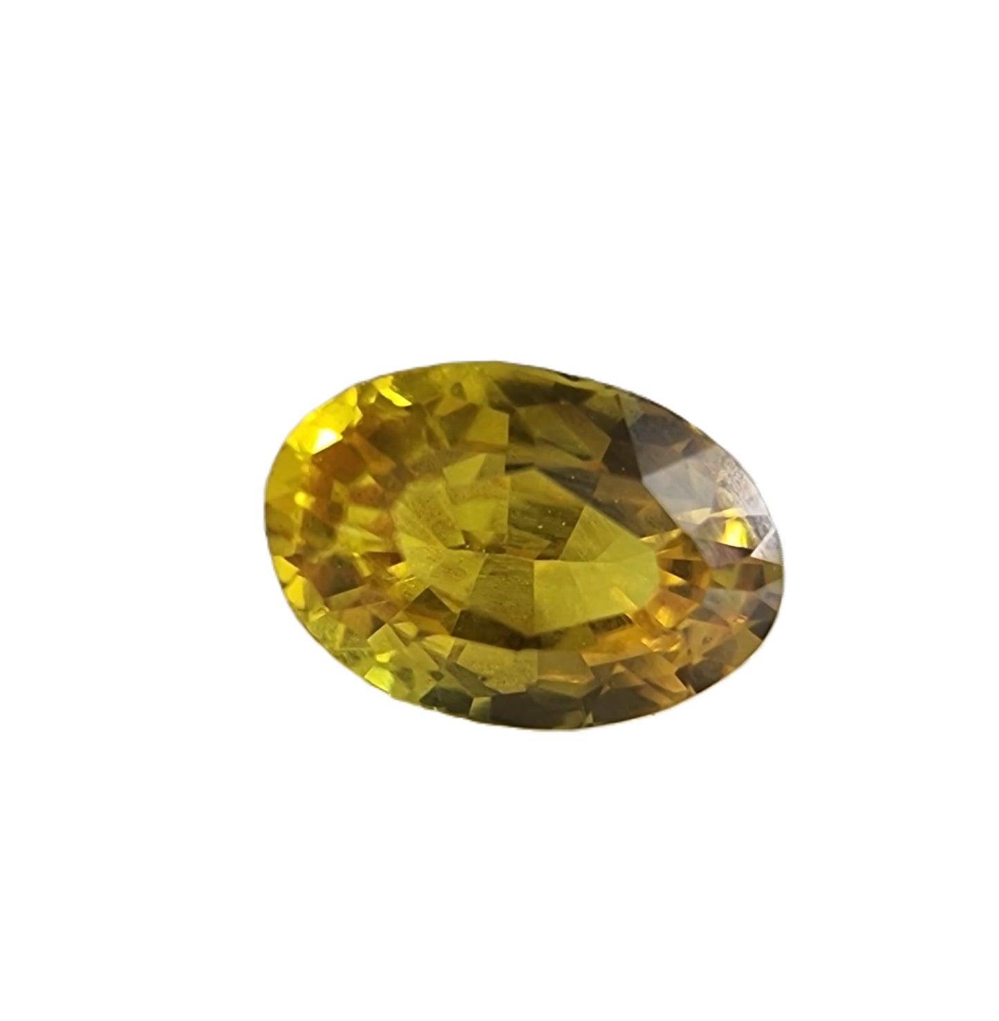 .95ct Oval Cut Yellow Sapphire Loose Gemstone