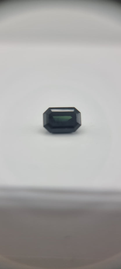 1.84 Rectangular Natural Greenish Blue Sapphire Gemstone