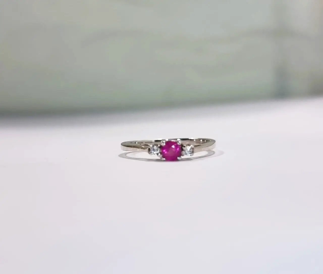 1ct Oval Cut Natural Pink Sapphire Engagement Ring