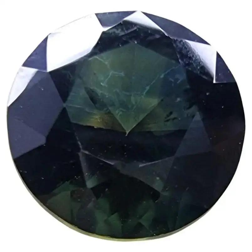 3.10ct Round Natural Navy Blue Sapphire Gemstone