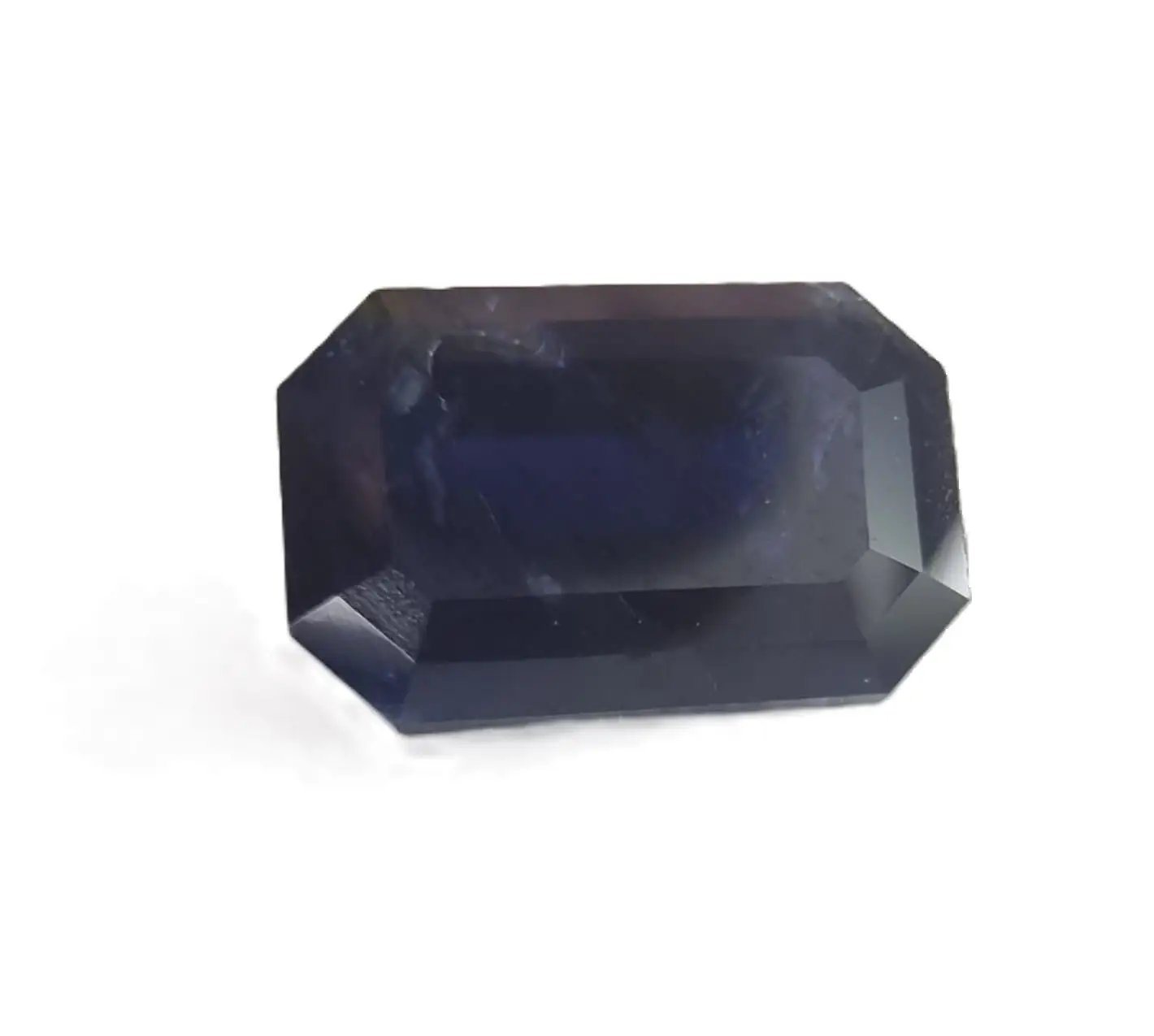 2.43ct Rectangular Cut Natural Dark Blue Sapphire Gemstone