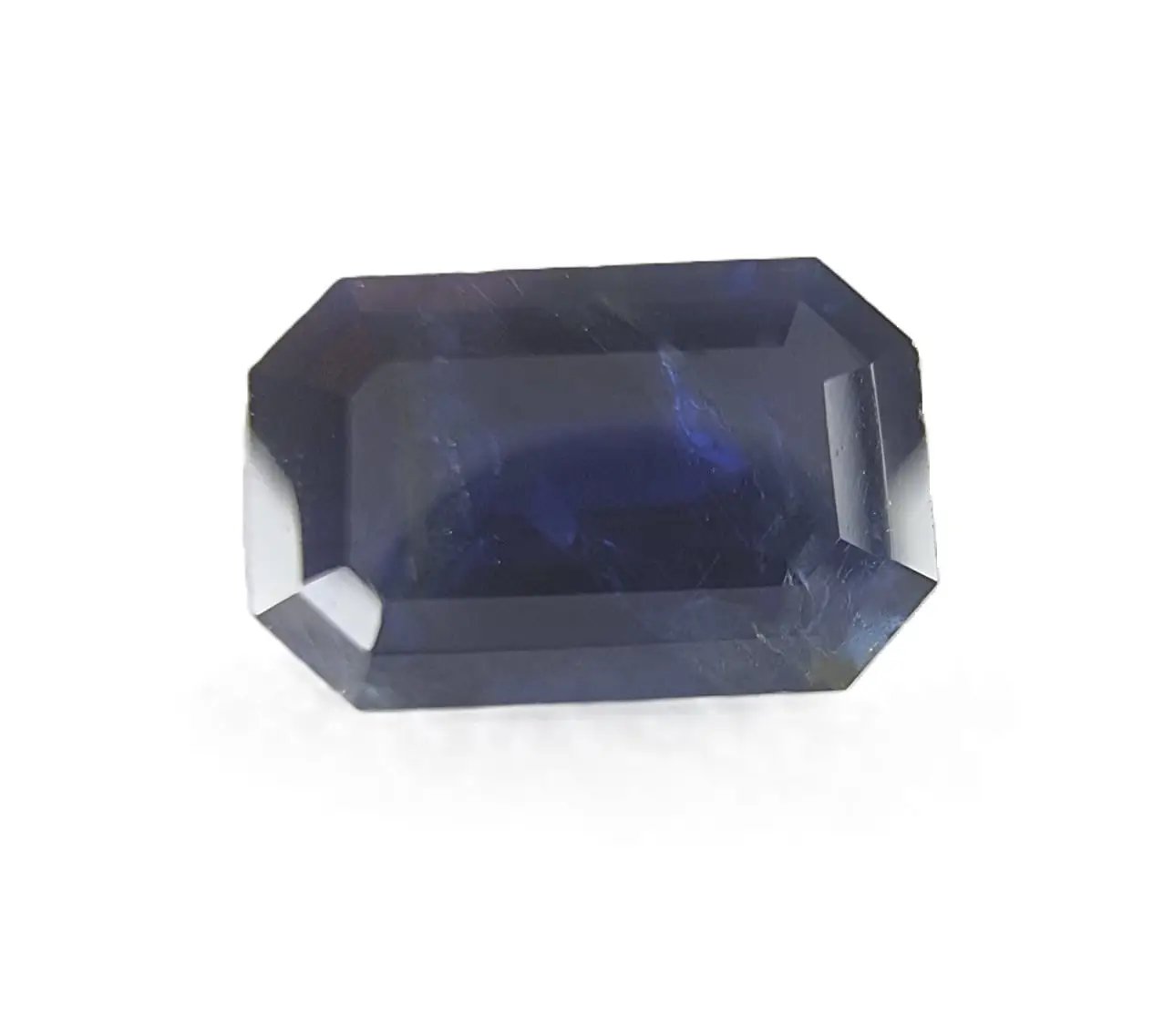 2.43ct Rectangular Cut Natural Dark Blue Sapphire Gemstone