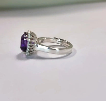 a close up of a ring on a table