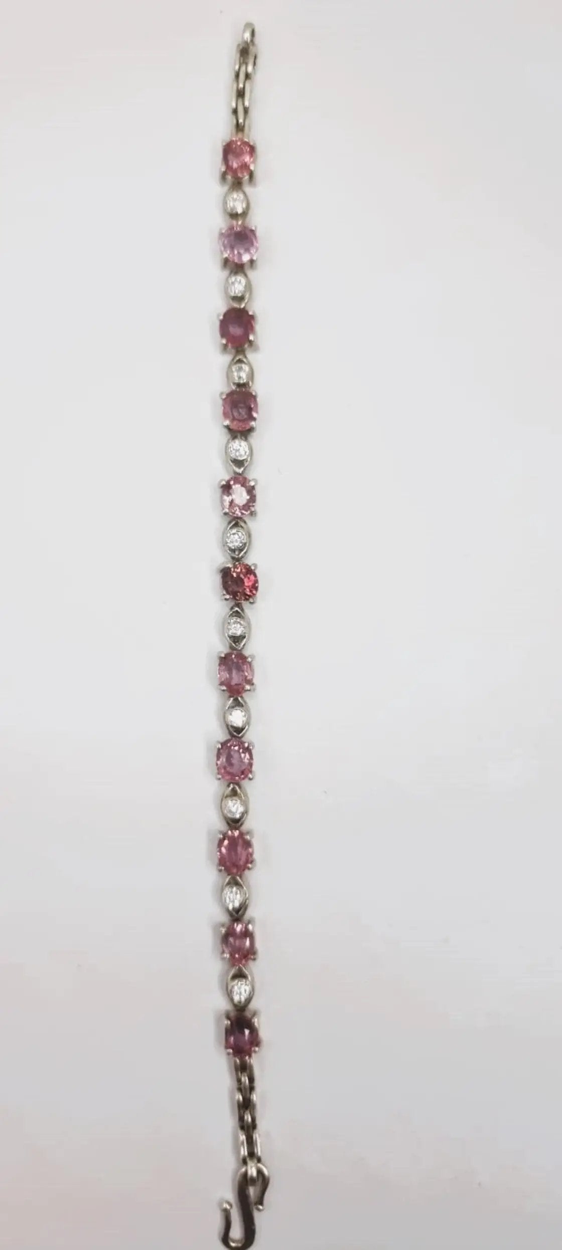 5.5ctw Pink Tourmaline Tennis Bracelet