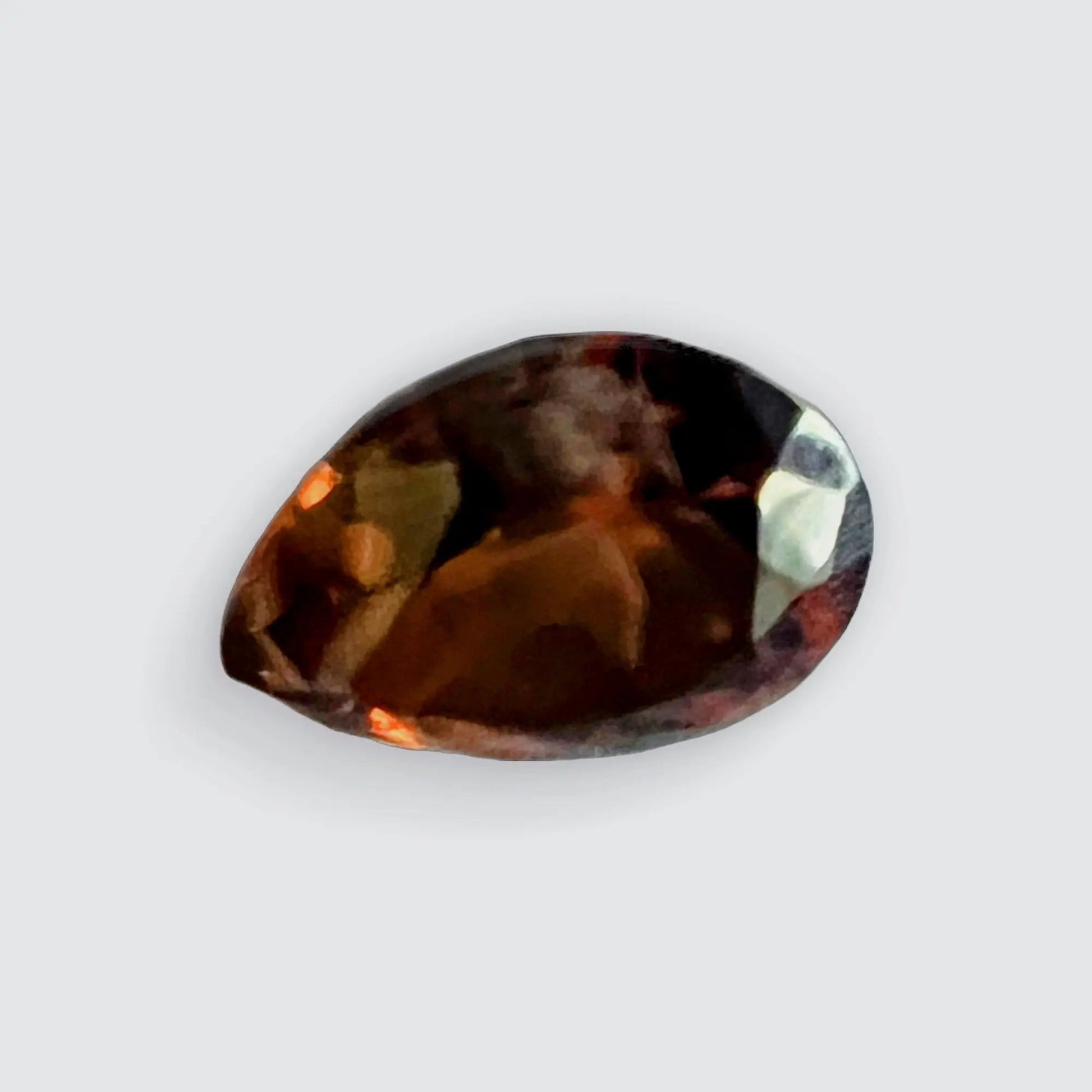 2.02ct Pear Cut Natural Eye Clean Red Zircon loose gemstone