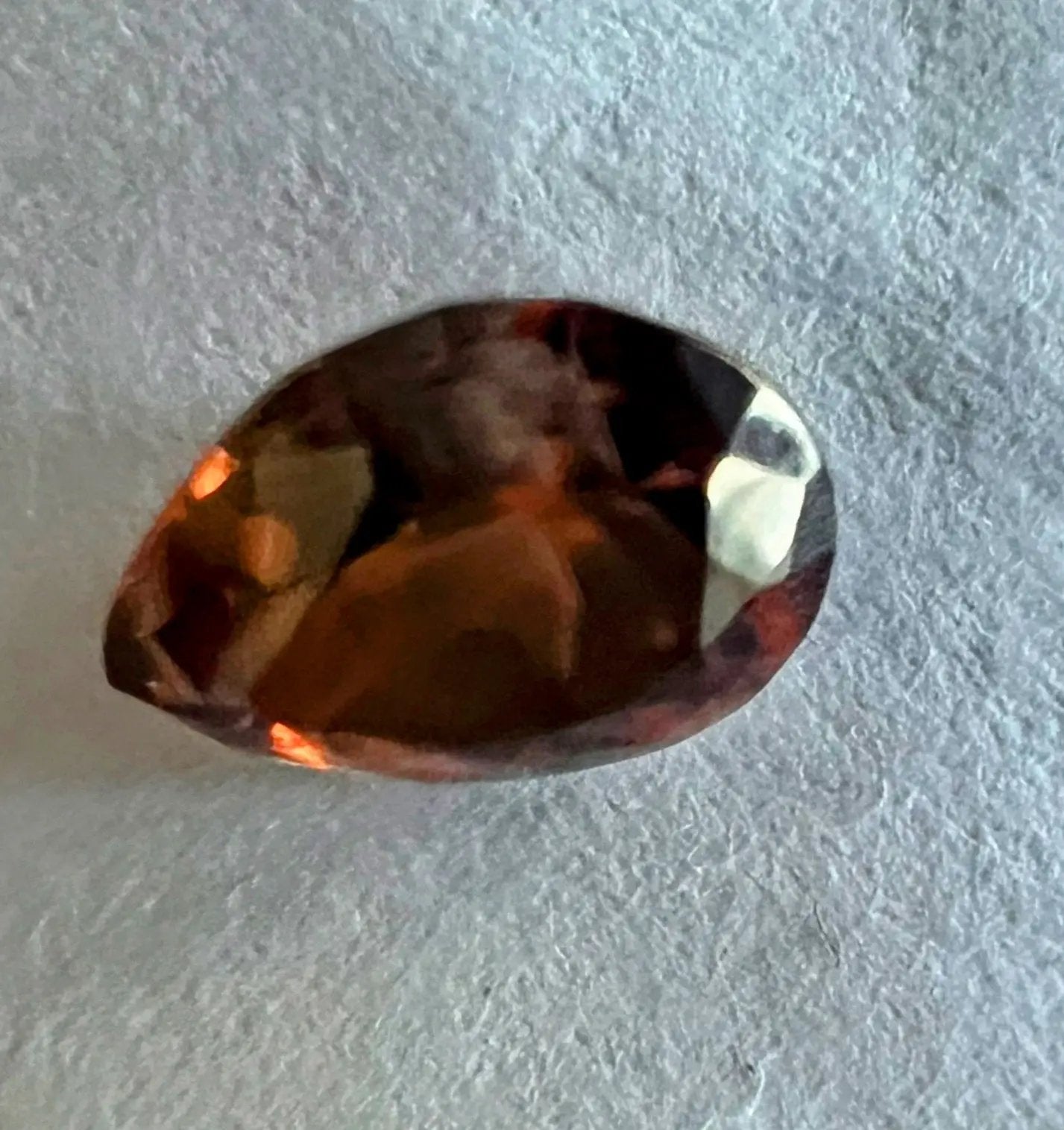 2.02ct Pear Cut Natural Eye Clean Red Zircon loose gemstone