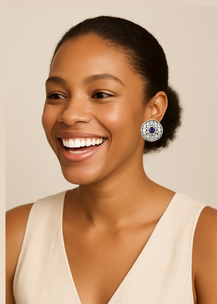 NYAKALLO Basket Stud Earrings