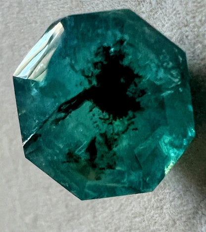 8.85ct Radiant Cut Natural Emerald Loose Gemstone