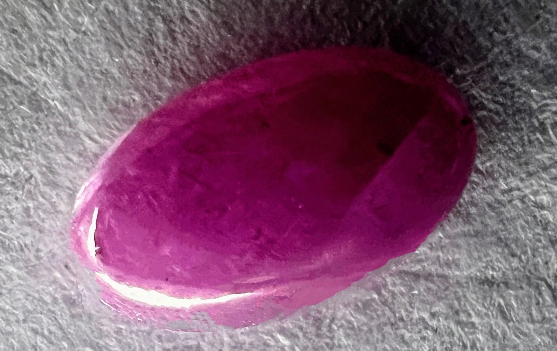 3.23ct Oval Cabochon 100% Natural Red Ruby Gemstone