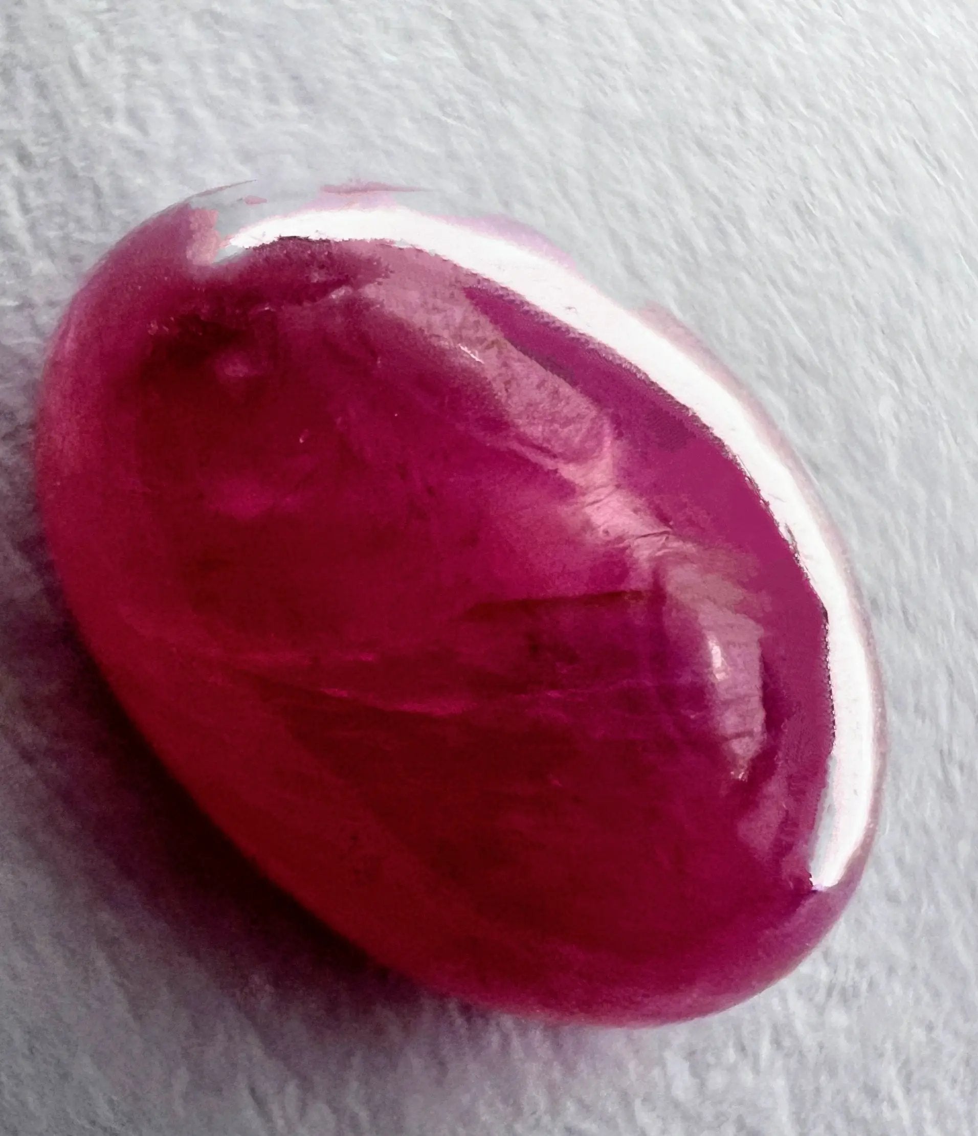 3.24ct Cabochon Cut 100% Natural  Red Ruby Loose Gemstone