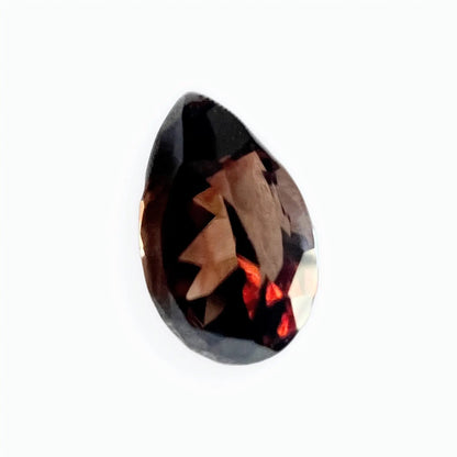 2.02ct Pear Cut Natural Eye Clean Red Zircon loose gemstone