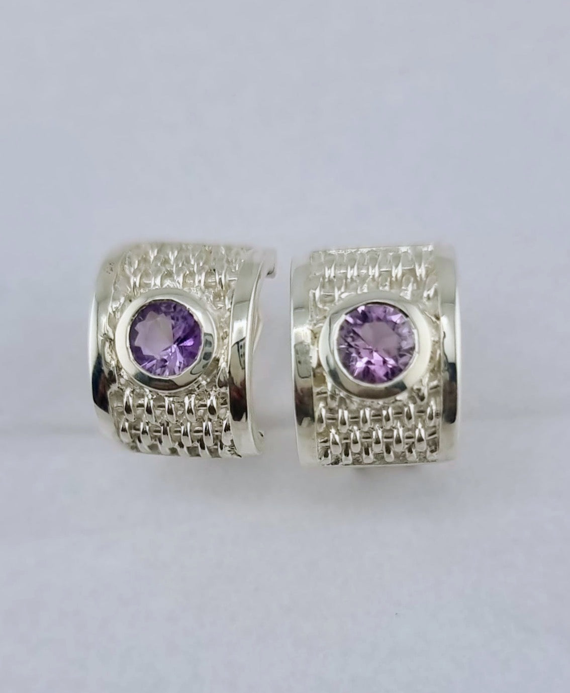 BENYA Amethyst Lever-Back Earrings