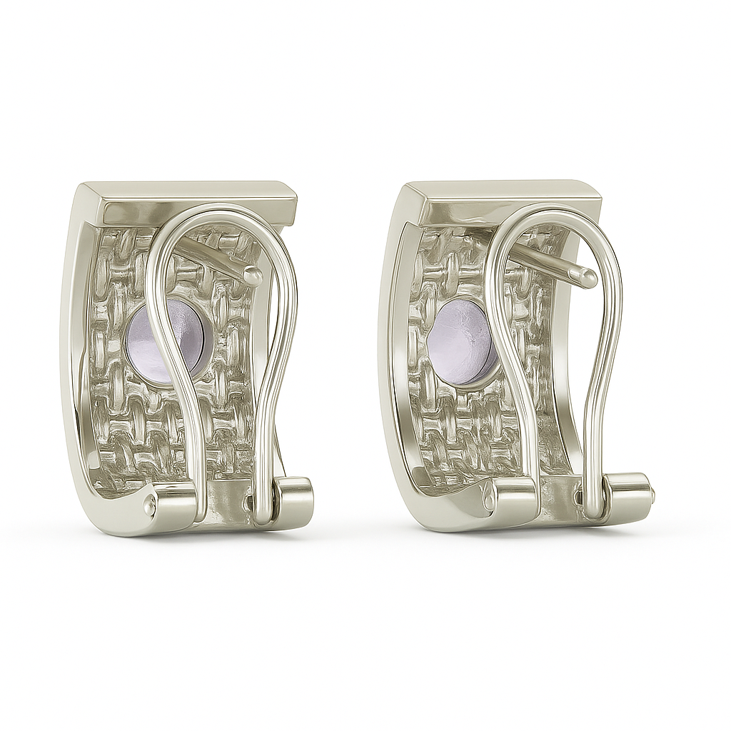 Handmade BENYA Amethyst Lever-Back Earrings