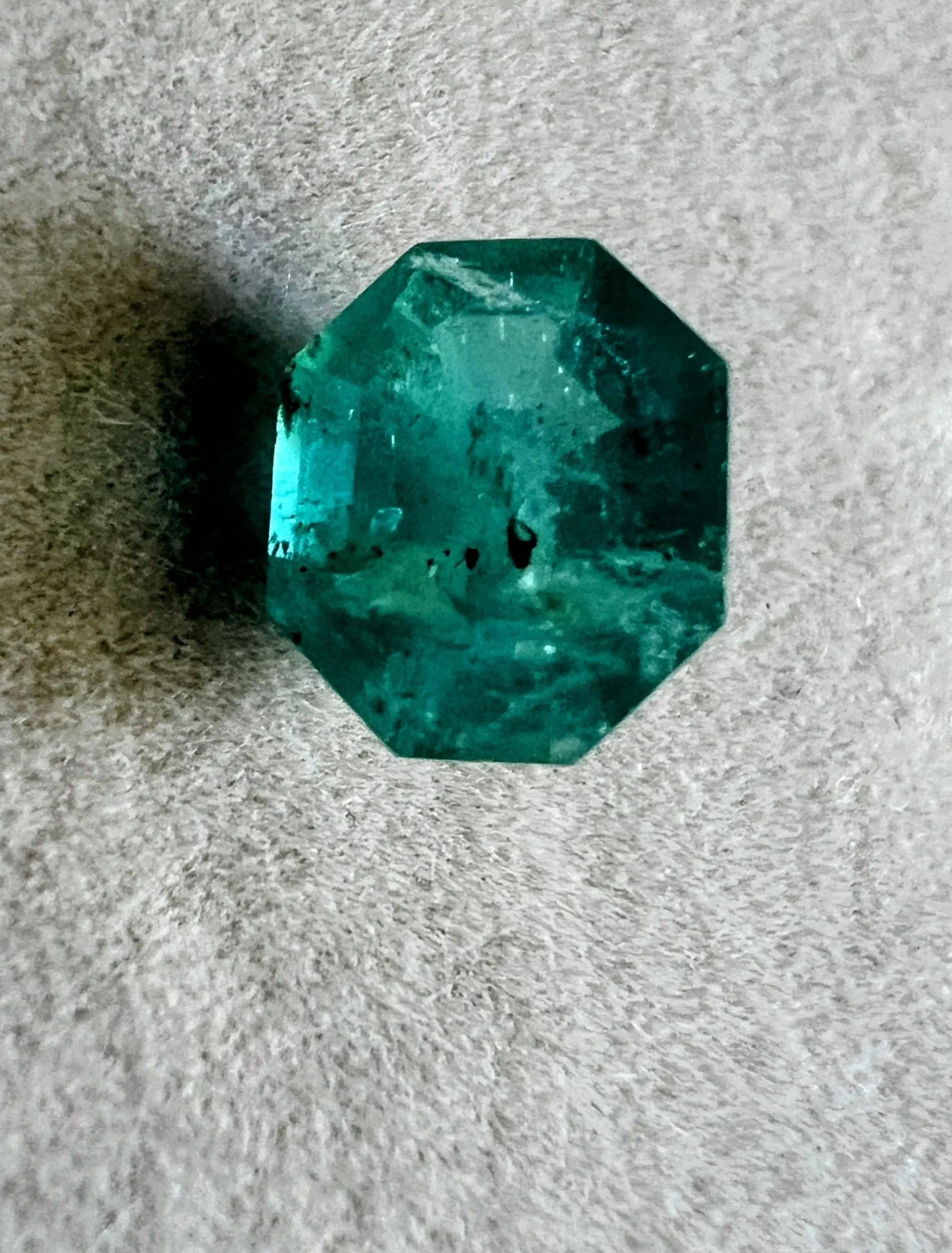 2.02ct Octagonal Natural Untreated Emerald Loose Gemstone