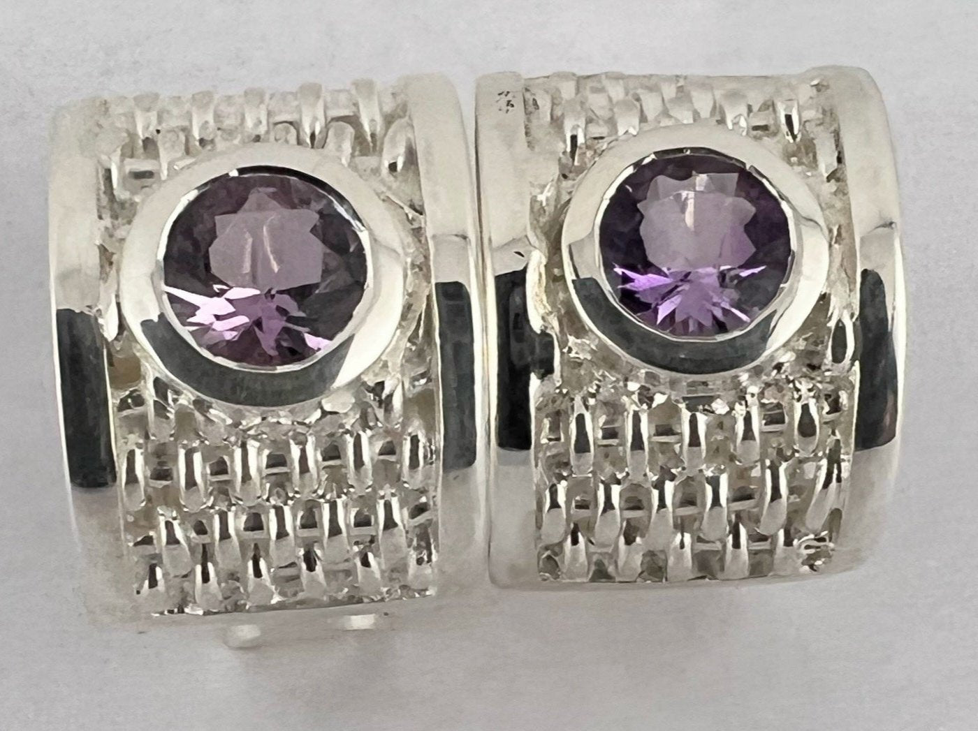 BENYA Amethyst Lever-Back Earrings