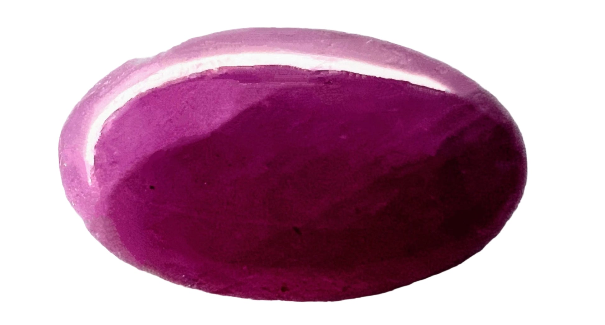 3.23ct Oval Cabochon 100% Natural Red Ruby Gemstone