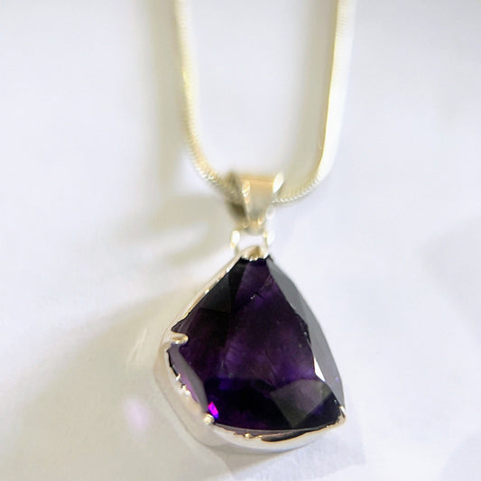 Custom  Amethyst Necklace Pendant