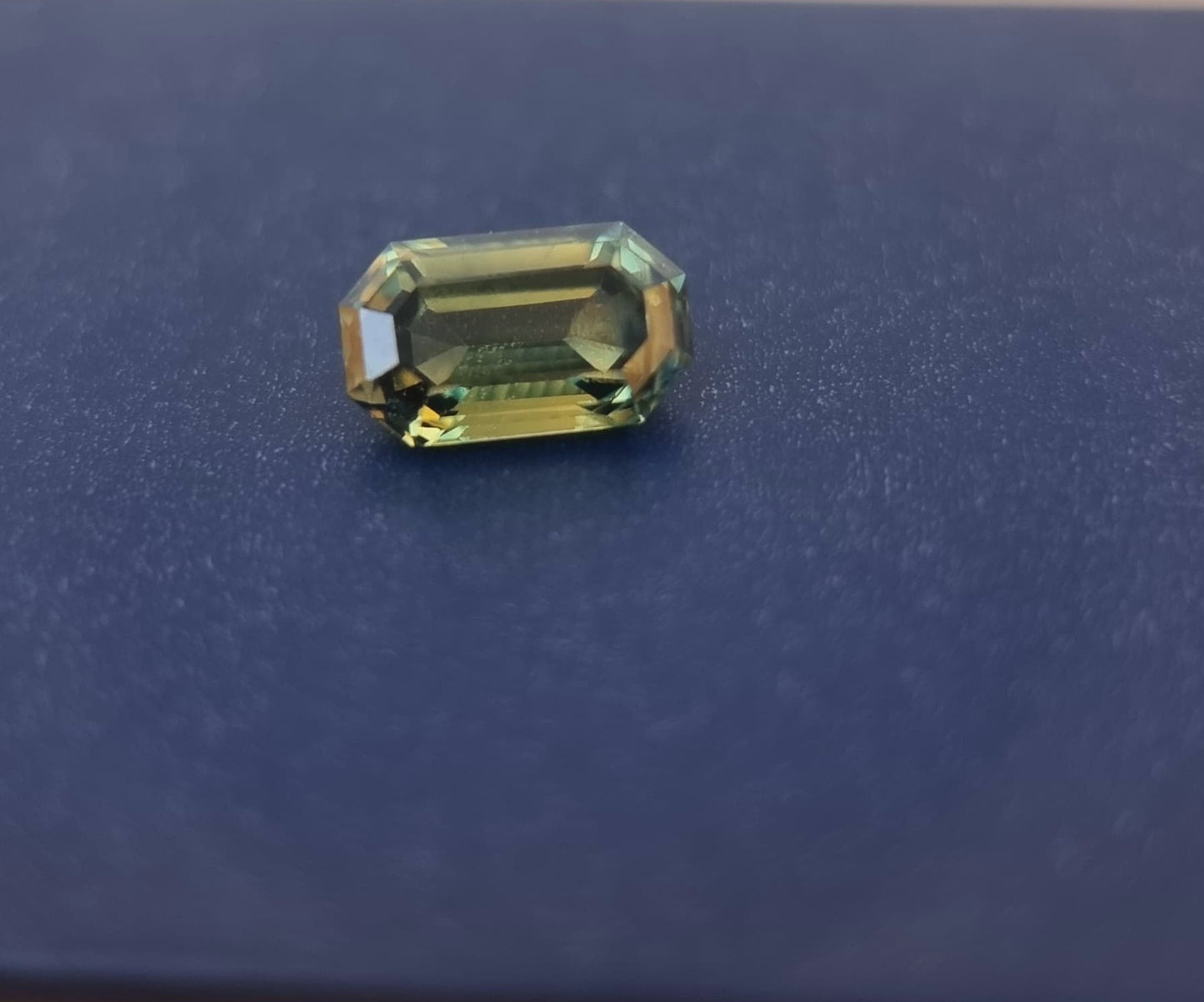 1.8ct Emerald Cut Teal Blue Sapphire Gemstone